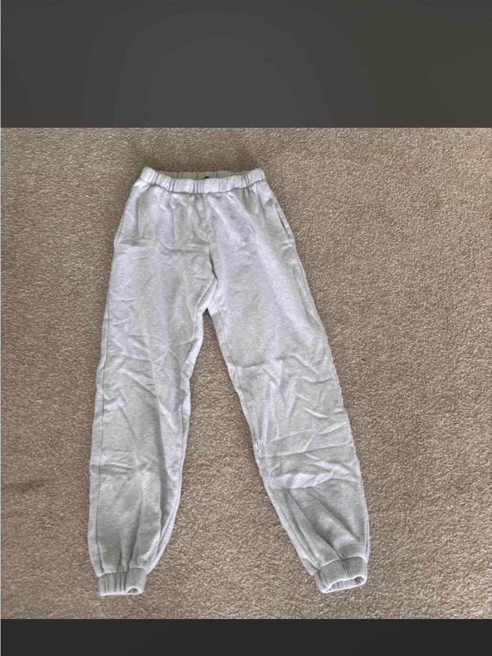 Brandy Melville Light Gray Jogger Sweatpants